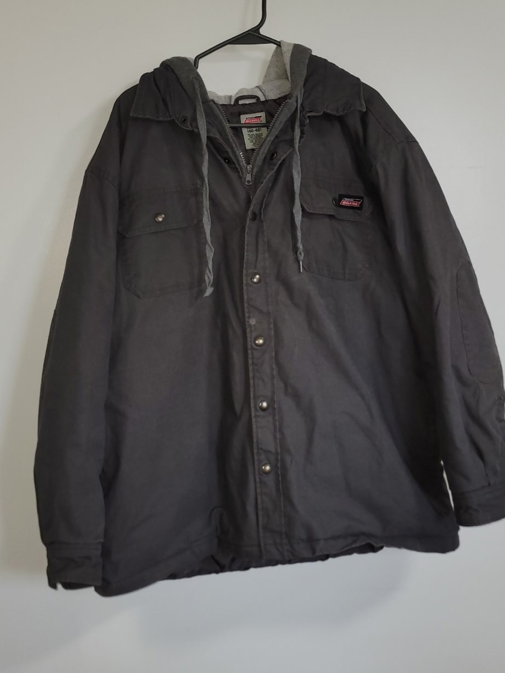 Dickies Dark Gray Hooded Military Field Jacket